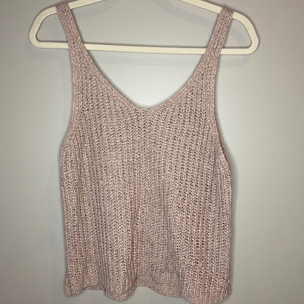 crochet knit tank